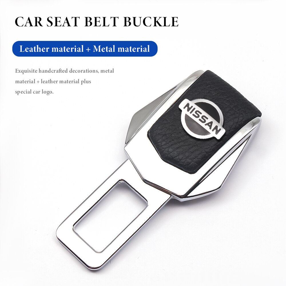 Car Safety Alarm Stopper Null Insert Seat Belt Buckle Clip for All Cars - Set of 2 Pcs