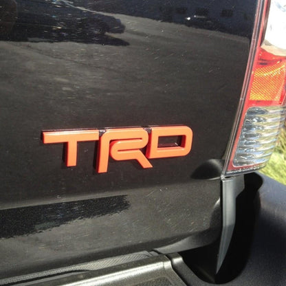 CarOxygen 3D Metal TRD Emblem Logo Badge Side Sticker/Sports Decorative Vehicle Sticker (Black)