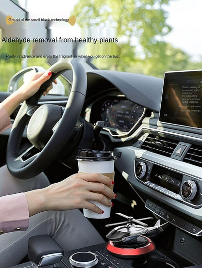 Solar Helicopter Car Dashboard Perfume â€“ Fragrance  Car Air Freshener
