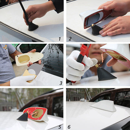 Universal Shark Fin Antenna for Car- FM Radio Signal Aerials