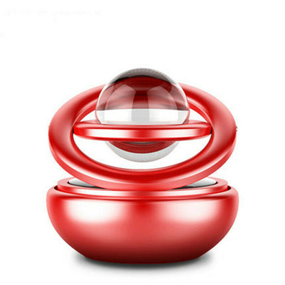 CarOxygen - Double Ring Crystal Auto Rotate Solar Car Perfume