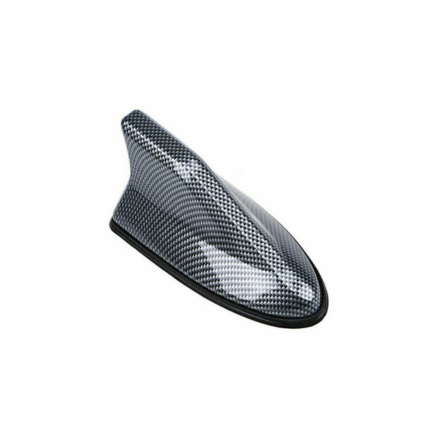 Universal Carbon Fiber Auto Car Roof Shark Fin AM/FM Radio Signal Aerial Antenna