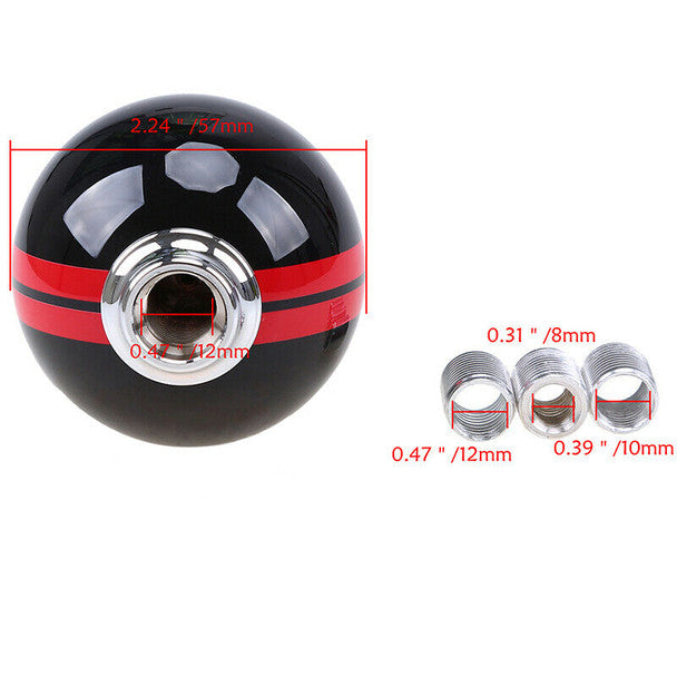 Car 5 Speed Manual Car Gear Shift Knob Lever Red Ball Shifter Handle For Ford Mustang Shelby GT500