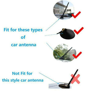 Universal Carbon Fiber Auto Car Roof Shark Fin AM/FM Radio Signal Aerial Antenna
