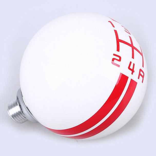 Car 5 Speed Manual Car Gear Shift Knob Lever Red Ball Shifter Handle For Ford Mustang Shelby GT500