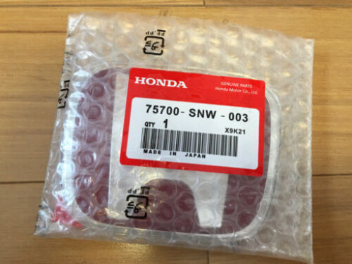 HONDA Genuine TYPE-R Front Rear Steering Red Black Chrome Premium Acrylic H Logo Emblem Made In Japan