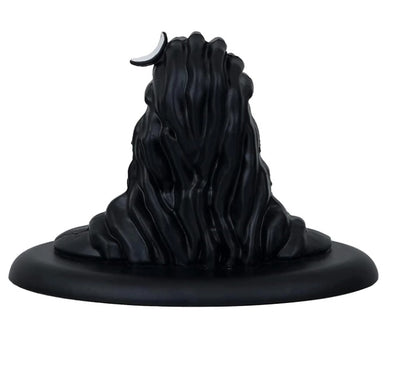 Premium Metal Adiyogi Shiva Statue for Home and Car Dashboard ( Self Adhesive, Black, 2.5 in)