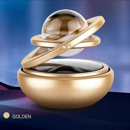 CarOxygen - Double Ring Crystal Auto Rotate Solar Car Perfume