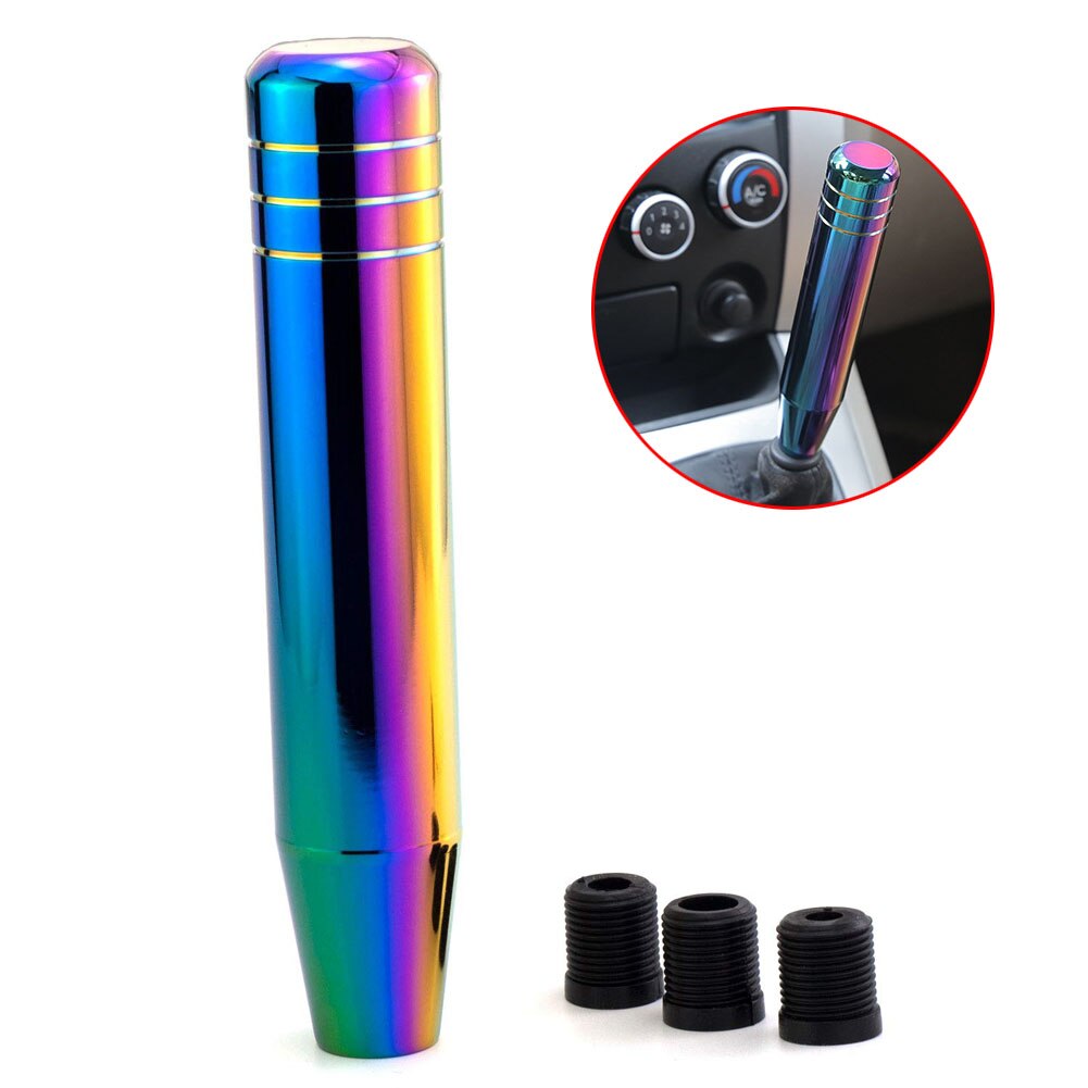 18cm Bullet Shape Car Gear Shift Knob Shifter Head Stick Lever Fit Most Automatic Manual Vehicles