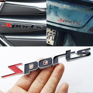 Car-styling Metal 3D Car Stickers Sport Style Motorcycle Waterproof Racing Car-covers Sticker