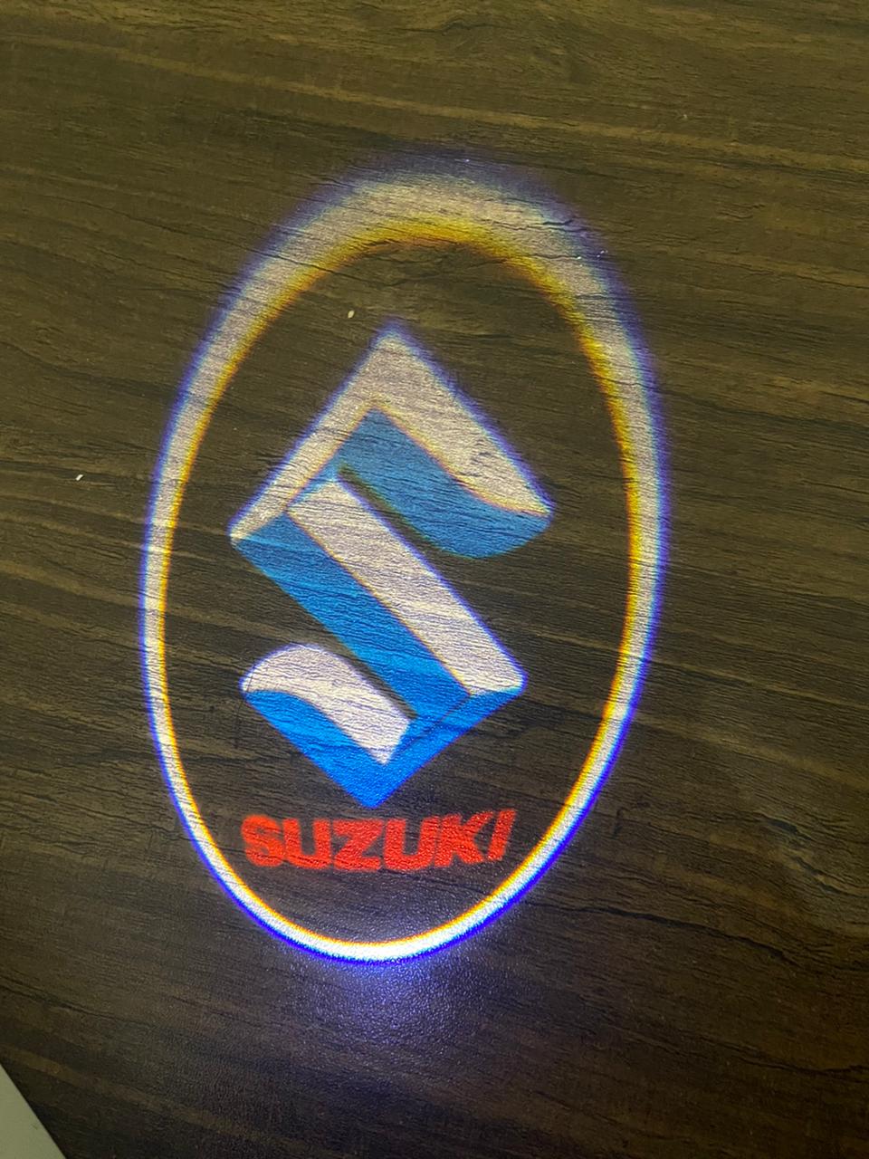 Maruti Suzuki Ghost Shadow Light  (Suzuki Logo ) Compatible With For Suzuki Baleno , Suzuki Brezza