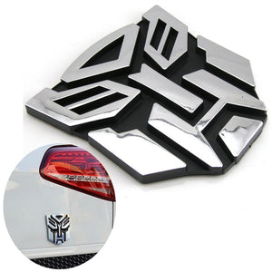 Transformers 3D Style Pure Metal Car Decorative Stickers Auto Accessories