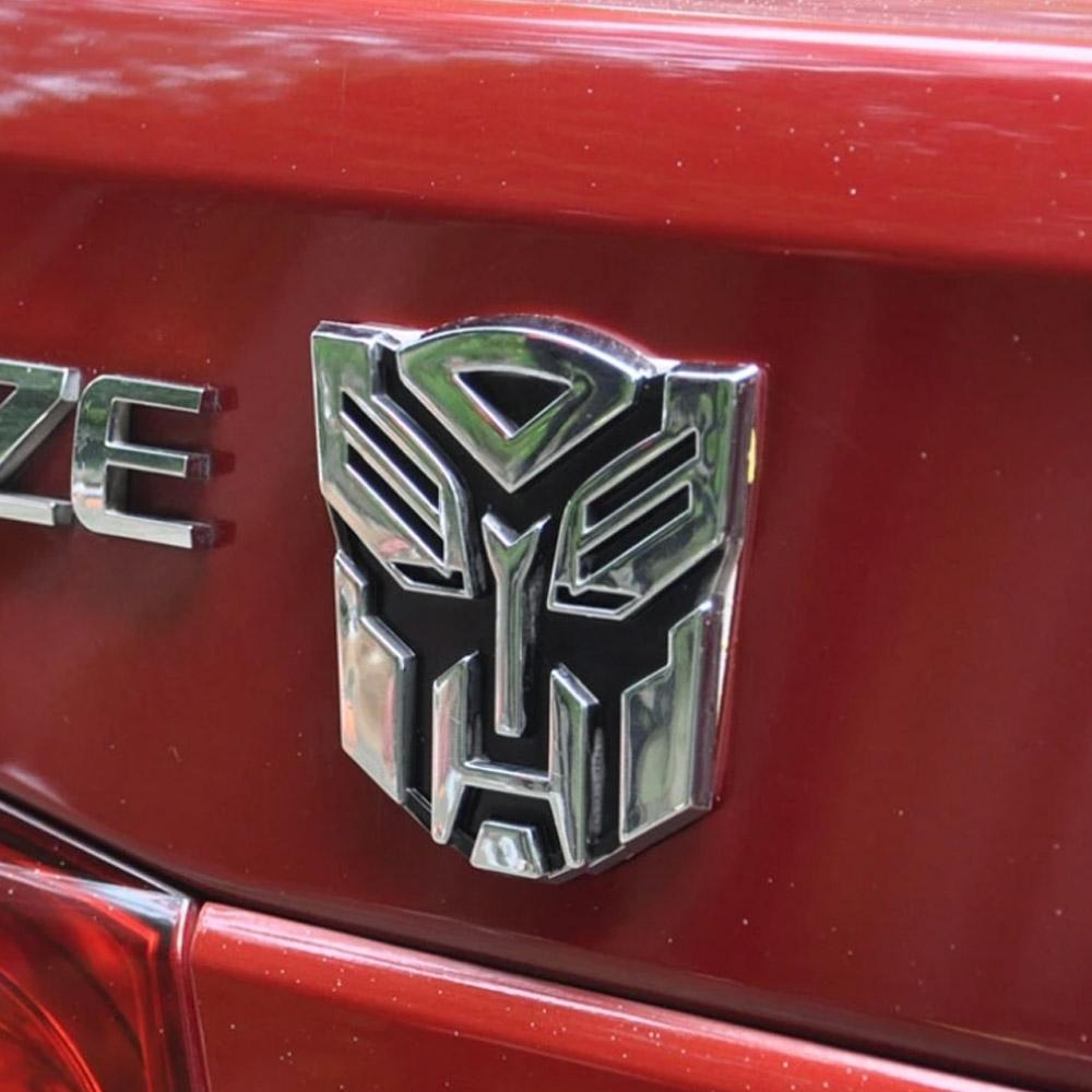 Transformers 3D Style Pure Metal Car Decorative Stickers Auto Accessories