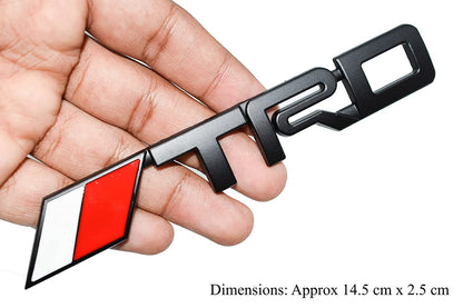 TRD Emblem Sticker for All Cars, Metal (Black)