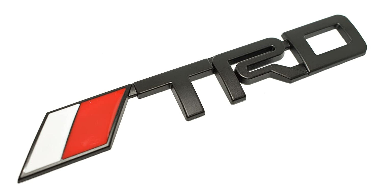 TRD Emblem Sticker for All Cars, Metal (Black)