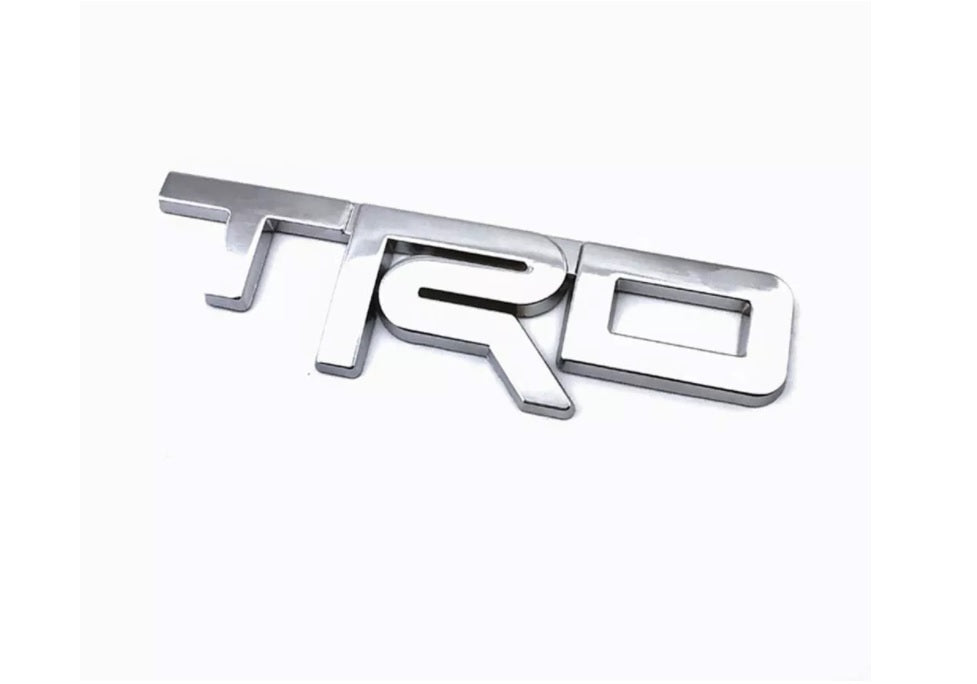 CarOxygen 3D Metal TRD Emblem Logo Badge Side Sticker/Sports Decorative Vehicle Sticker (Black)