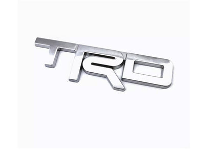 CarOxygen 3D Metal TRD Emblem Logo Badge Side Sticker/Sports Decorative Vehicle Sticker (Black)