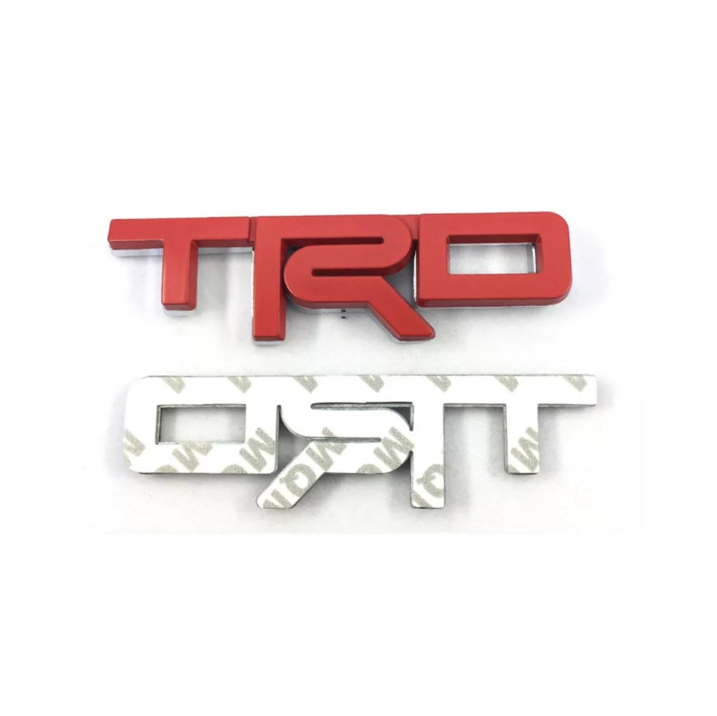 CarOxygen 3D Metal TRD Emblem Logo Badge Side Sticker/Sports Decorative Vehicle Sticker (Black)