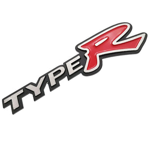 3D Metal Car Sticker Auto Badge Emblem Decal For Honda CIVIC Type R Logo FD2 FD FA 5 Mugen TypeR Racing Car Styling Accessories
