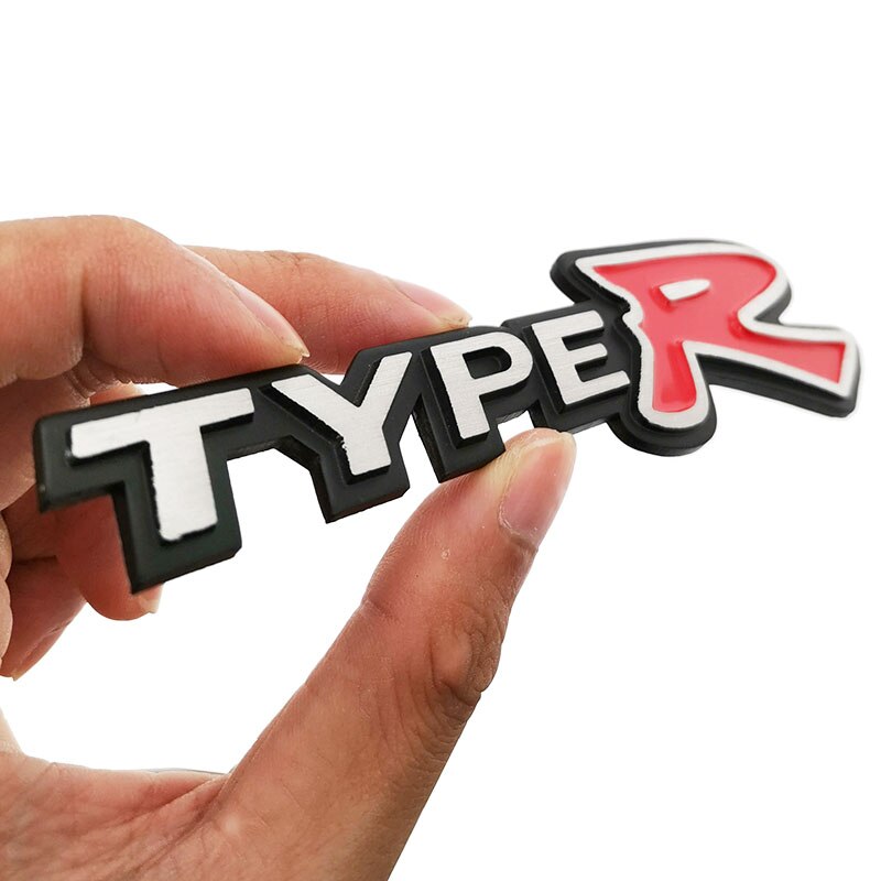 3D Metal Car Sticker Auto Badge Emblem Decal For Honda CIVIC Type R Lo ...