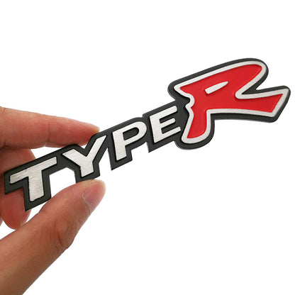 3D Metal Car Sticker Auto Badge Emblem Decal For Honda CIVIC Type R Logo FD2 FD FA 5 Mugen TypeR Racing Car Styling Accessories