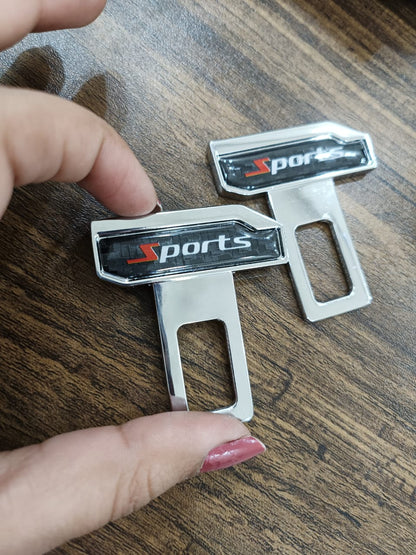 Car Seat Belt Buckle clip Set of 2 Car Safety Alarm Stopper Null insert Seat Belt Buckle Clip For all cars (Universal)