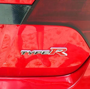 3D Metal Car Sticker Auto Badge Emblem Decal For Honda CIVIC Type R Logo FD2 FD FA 5 Mugen TypeR Racing Car Styling Accessories