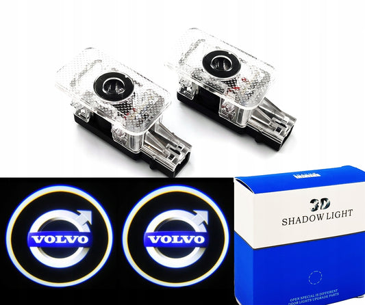 2Pcs LED Car Door Welcome Light Projector Logo Laser Ghost Lamp Bulb For Volvo V60 V40 V70 XC60 XC90 S80 S60 S90 S80L S60L