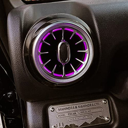 Mahindra New Thar 2020 AC Vent RGB LED Multi Color Effect With wireless remote control ( Set Of 4)